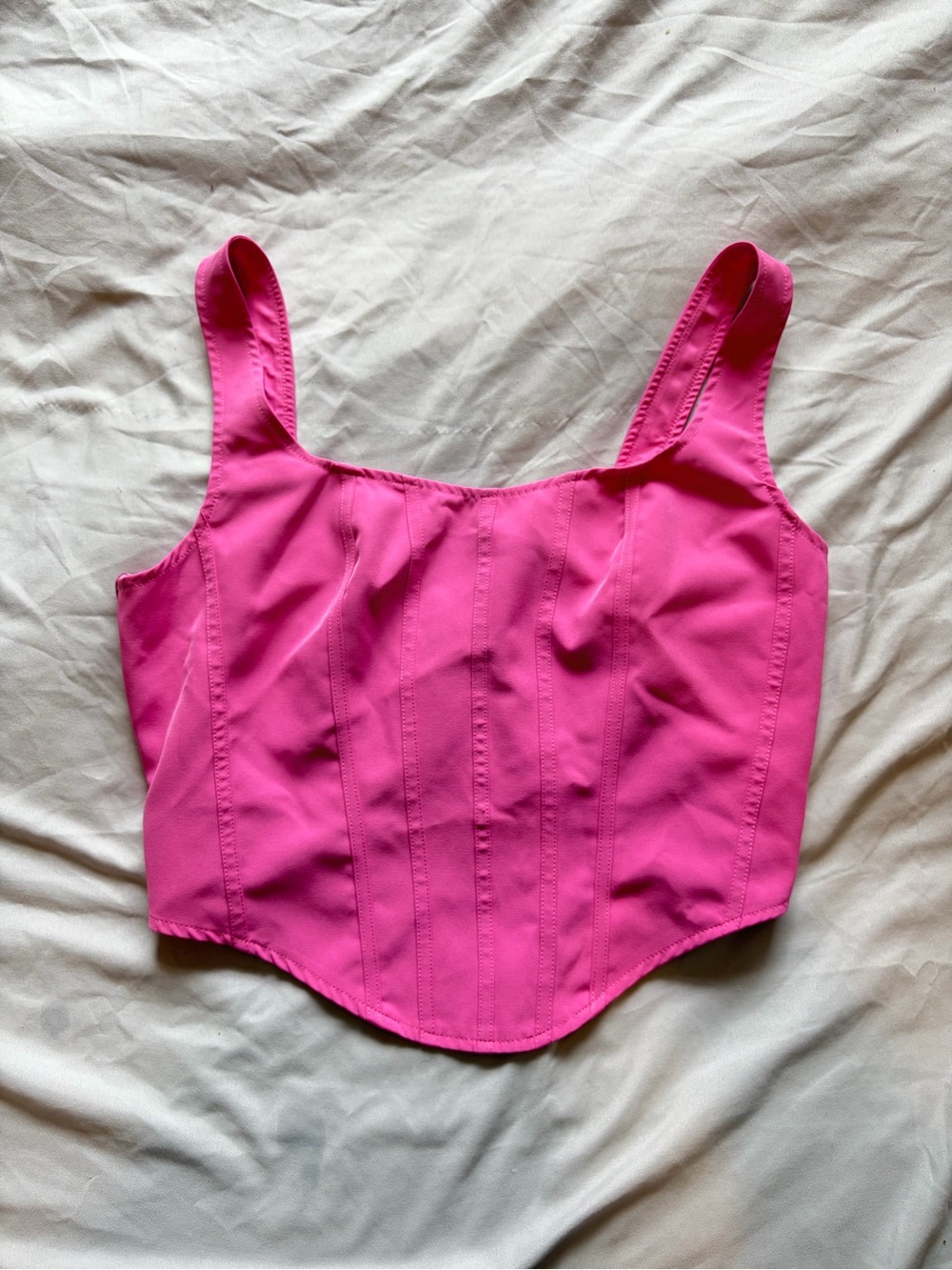 Sincerely Jules Hot Pink Crop Top